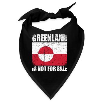 Greenland Is Not For Sale - Bandana - Schwarz - Vorne