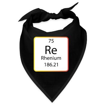 rhenium chemistry periodic table - Bandana - Schwarz - Vorne