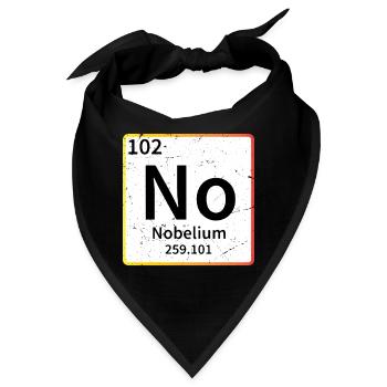no chemistry periodic table - Bandana - Schwarz - Vorne