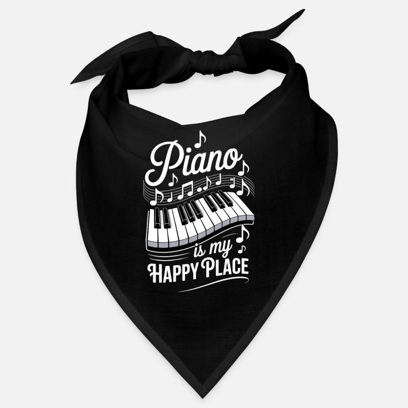 Le piano est mon endroit heureux Bandana
