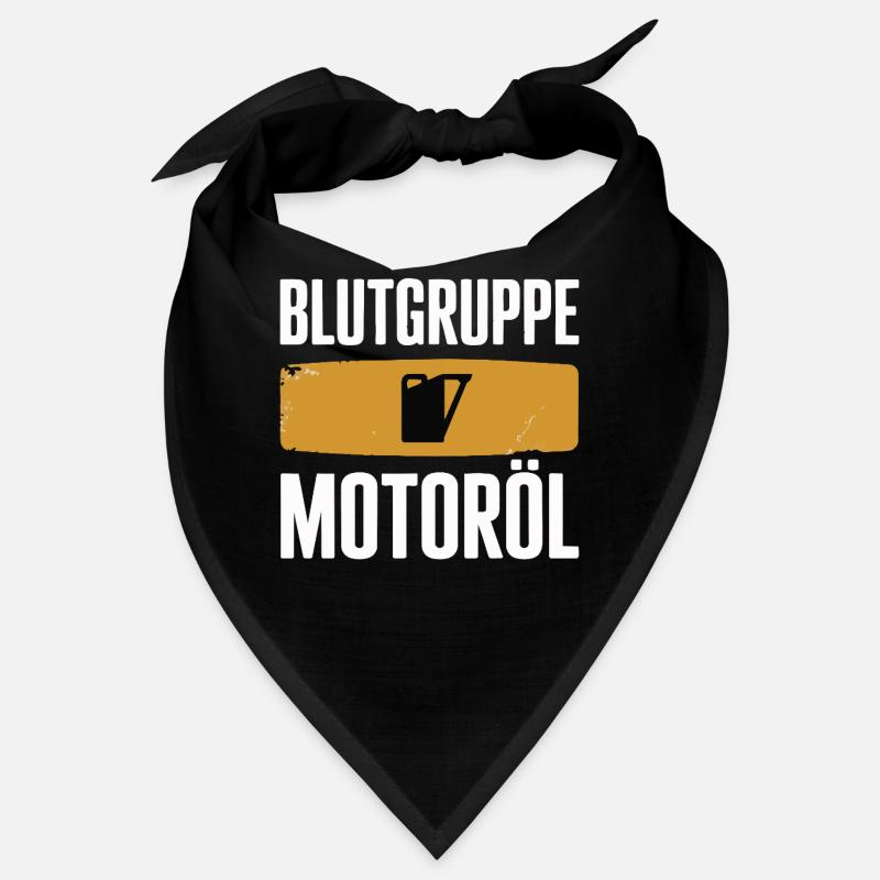Blutgruppe Motoröl Schrauber Design Bandana
