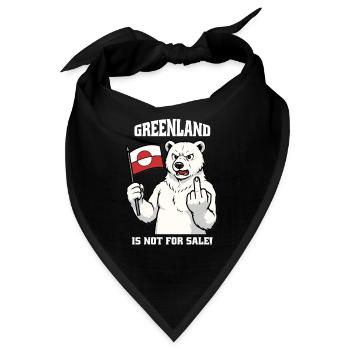 Greenland Is Not For Sale - Bandana - Schwarz - Vorne