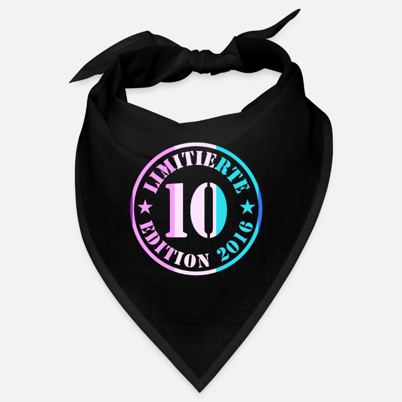 10e anniversaire Édition limitée 10 ans garçon Bandana