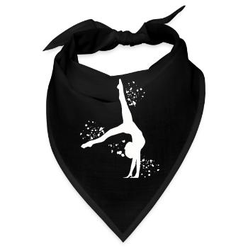 Gymnastin Mit Keulen Rhythmische Sportgymnastik - Bandana - Schwarz - Vorne