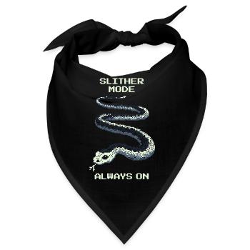 Slither Mode immer an | Schlange Mindset - Bandana - Schwarz - Vorne