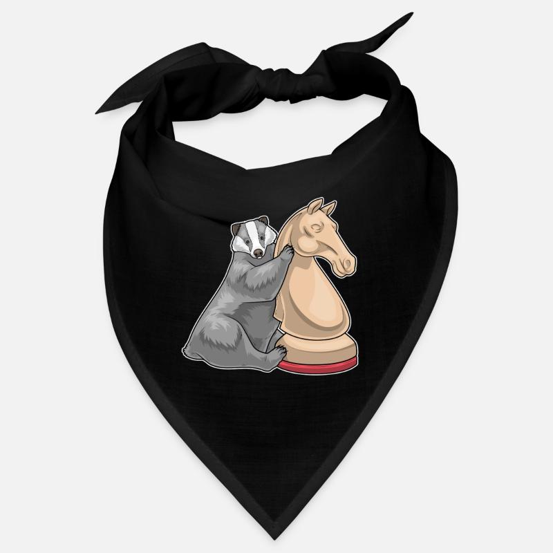 Badger Chess Piece Knight Chess Bandana