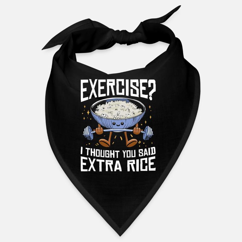 Rice Lover Gift Exercise Extra Rice Bandana