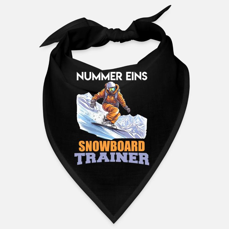 Snowboarder NUMBER ONE SNOWBOARD TRAINER Funny Bandana