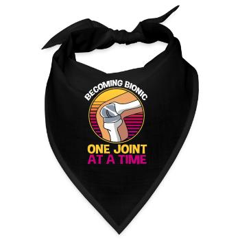 Knie Operation Knie OP - Bandana - Schwarz - Vorne