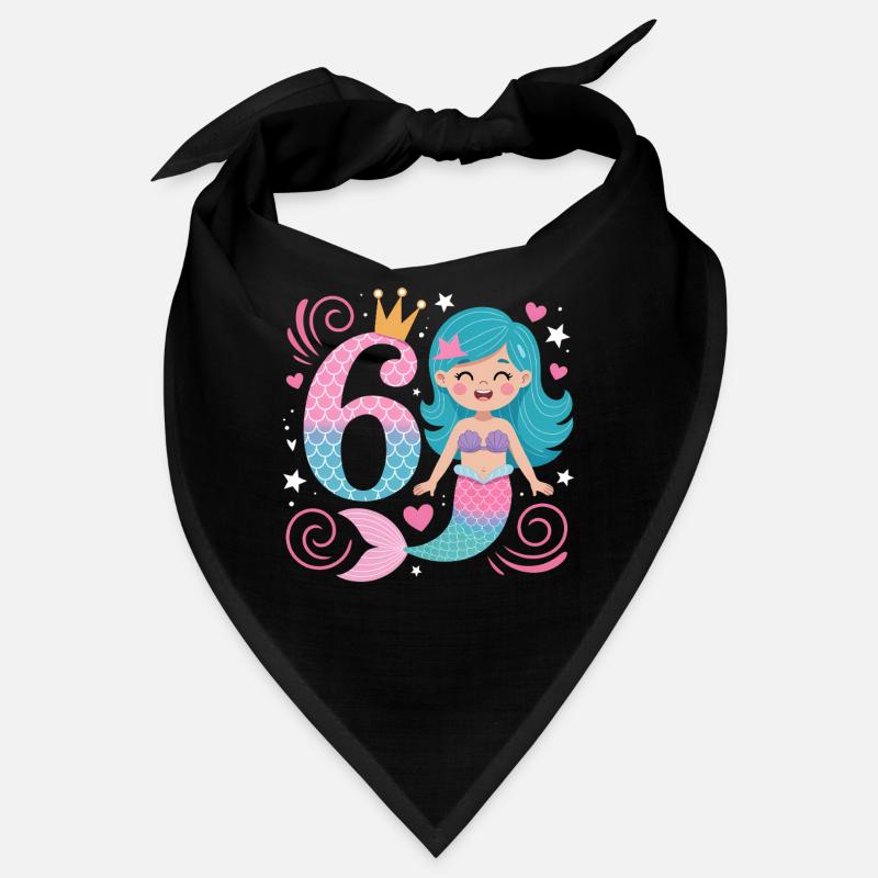 6e anniversaire de la sirène 6 ans Bandana