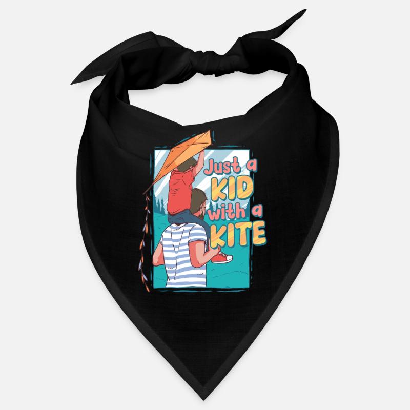 Drachen Drachensteigen - Bandana - Schwarz