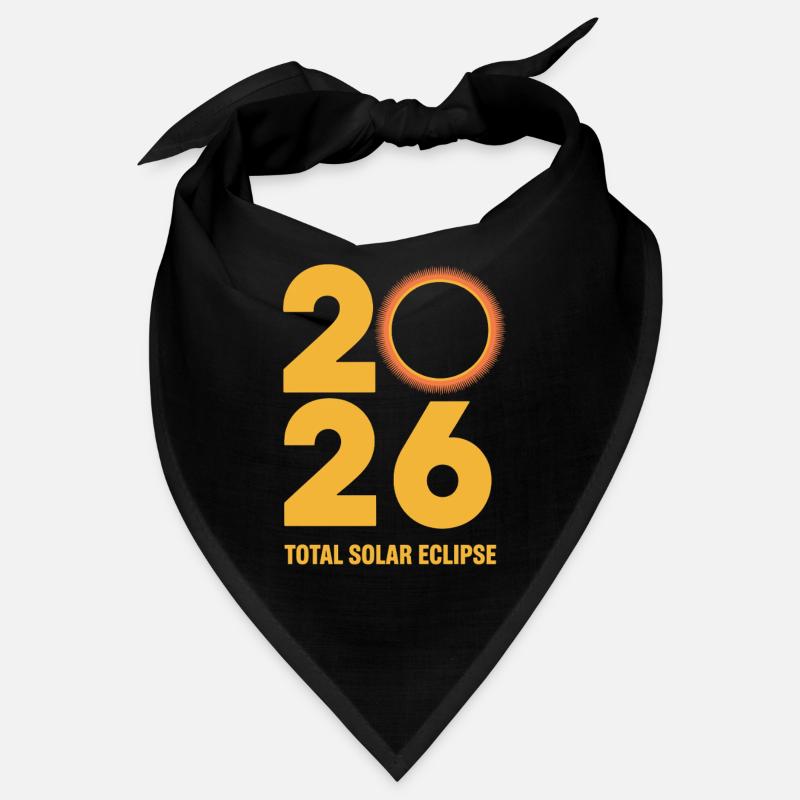 2026 Total Solar Eclipse Path Retro Bandana