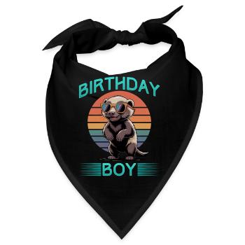 Funny Honey Badger - Bandana - Schwarz - Vorne