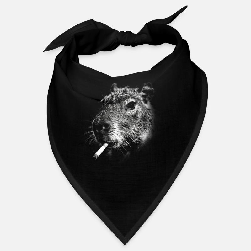Smoking, cigarette, capybara smoking a cigarette Bandana