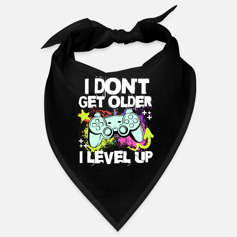 I Level Up Instead of Getting Older – Controller Motif Bandana