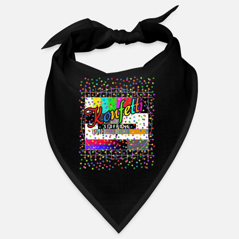 Test de perturbation des confettis Tableau Carnaval costumé Bandana