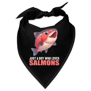 Lachse Lachs - Bandana - Schwarz - Vorne