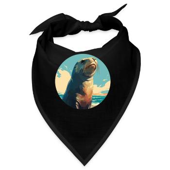 Seelöwen Seelöwe - Bandana - Schwarz - Vorne
