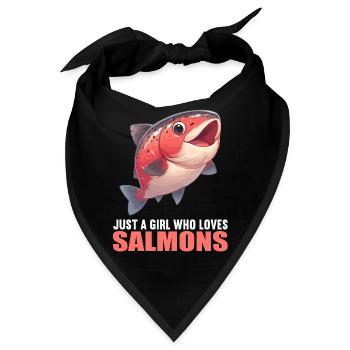 Lachse Lachs - Bandana - Schwarz - Vorne