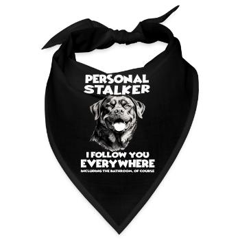Hund Rottweiler Hundebesitzer Geschenk Rottweiler - Bandana - Schwarz - Vorne