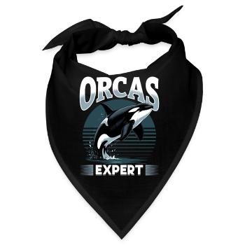 Funny Orca - Bandana - Schwarz - Vorne