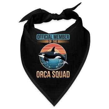 Funny Orca - Bandana - Schwarz - Vorne