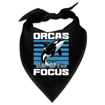 Funny Orca - Bandana - Schwarz - Vorne