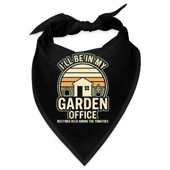 Garden Office Humor Garten Spruch - Bandana - Schwarz - Vorne