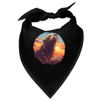 Seelöwen Seelöwe - Bandana - Schwarz - Vorne