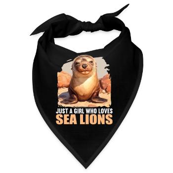 Seelöwen Seelöwe - Bandana - Schwarz - Vorne