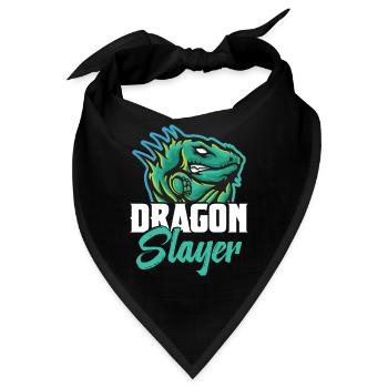  Dragon Hunter Reptile Hunting Gear Lizard Iguana - Bandana - Schwarz - Vorne