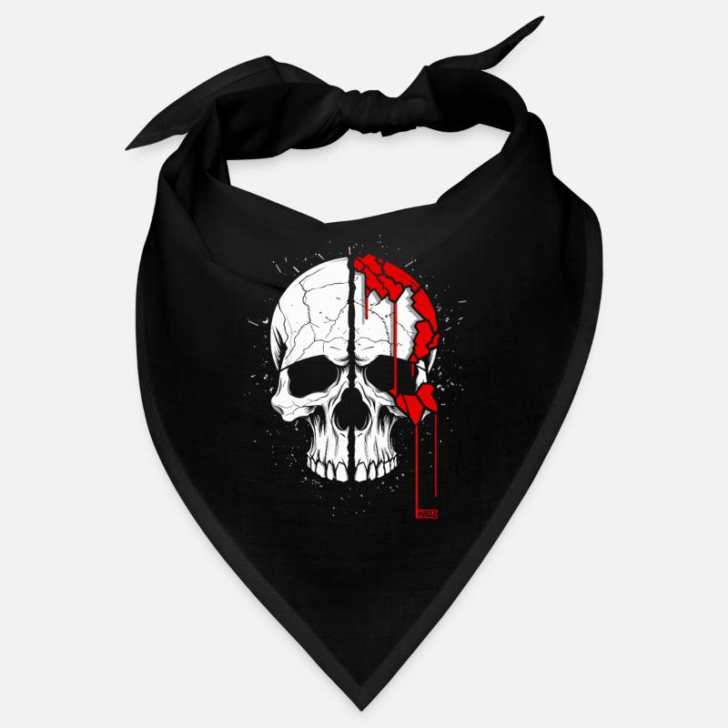 Totenkopf mit coolem Effekt Bandana