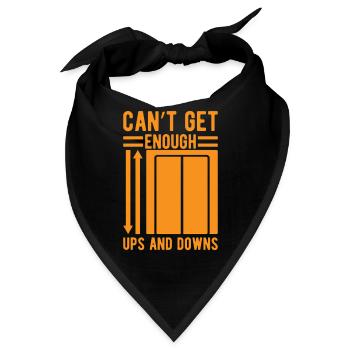 Elevator Mechanic - Can´t Get Enough Ups & Downs - Bandana - Schwarz - Vorne