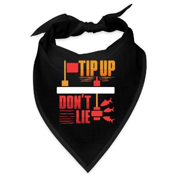 Eisangeln Tip Up Don't Lie - Bandana - Schwarz - Vorne