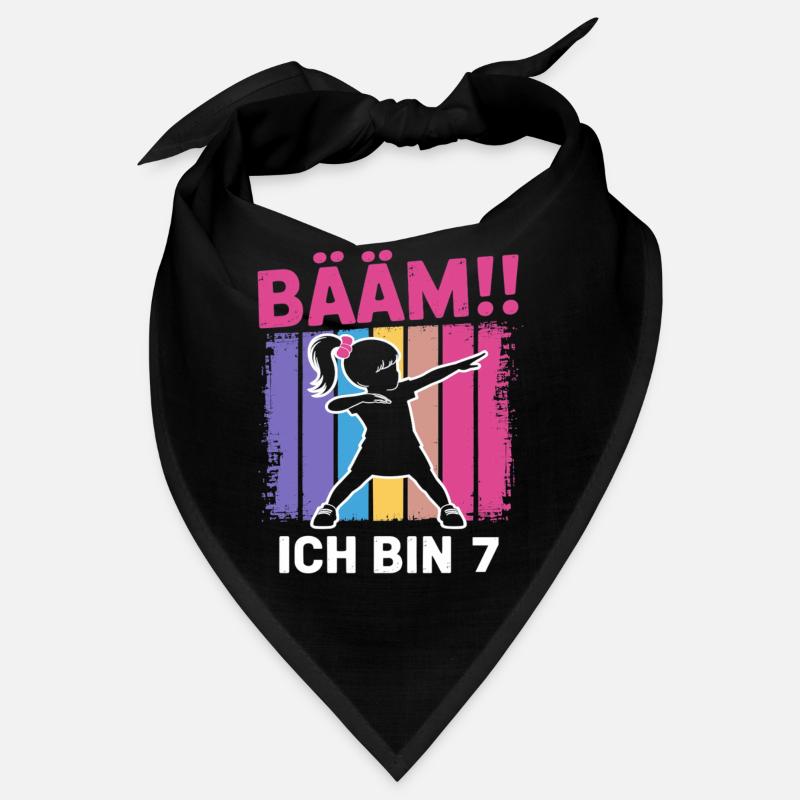 Bääm Ich bin 7 Dabbing Mädchen 7. Geburtstag Bandana