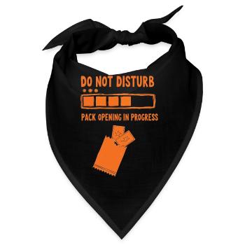 Nicht stören Pack-Öffnung im Laufenden Handel - Bandana - Schwarz - Vorne
