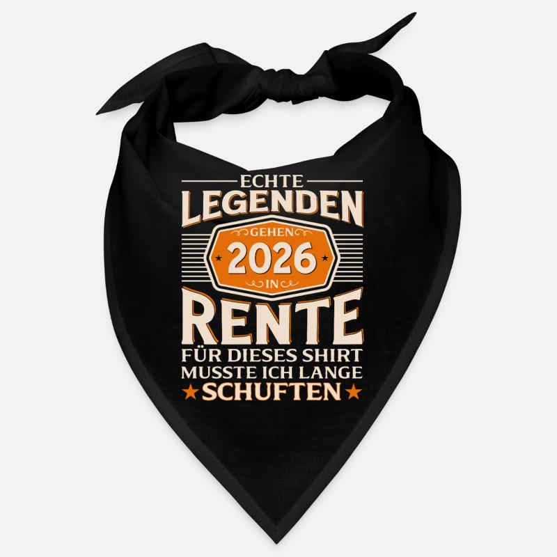 Ruhestand Geschenk Mann Rentner Rente 2026 Lustig Bandana