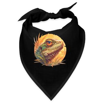 Eidechsen Eidechse - Bandana - Schwarz - Vorne