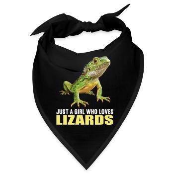 Eidechsen Eidechse - Bandana - Schwarz - Vorne