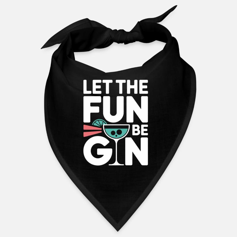 Gin Let The Fun Be Gin & Tonic Lover Party Gin Bandana