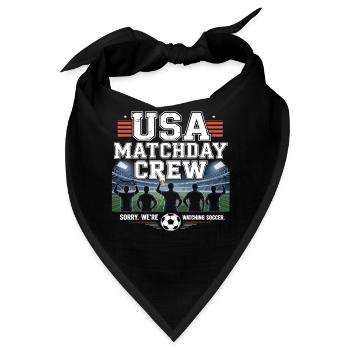 USA Matchday Crew – Soccer Fan - Bandana - Schwarz - Vorne