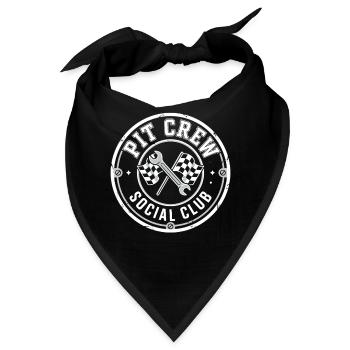 Pit Crew Social Club Rennsport - Bandana - Schwarz - Vorne