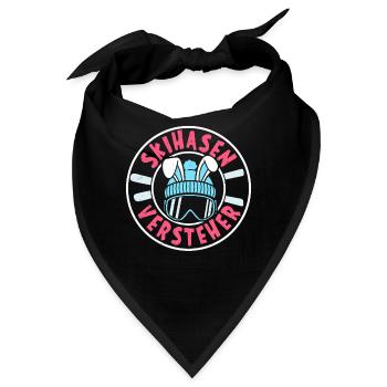 Skifahren SKIHASEN VERSTEHER Apres-Ski Party - Bandana - Schwarz - Vorne