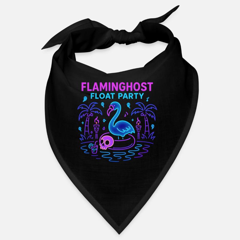 Flaminghost Float Party Piscine d’Halloween Bandana