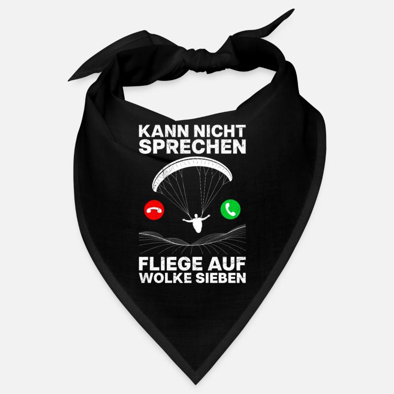 Paragliding Flight CAN'T SPEAK FLY Funny Bandana