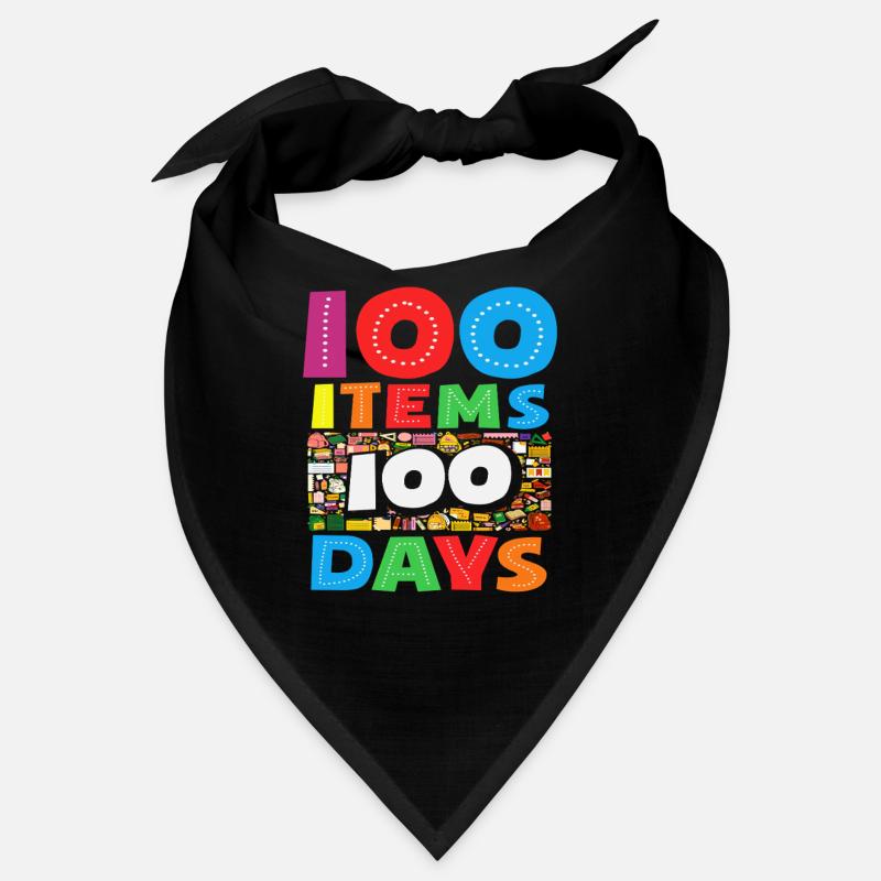 100 Schulsachen 100 Tage Schule Design Bandana
