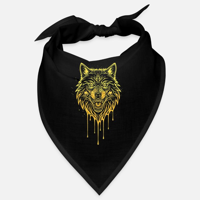 Wolf Head Édition Or Bandana