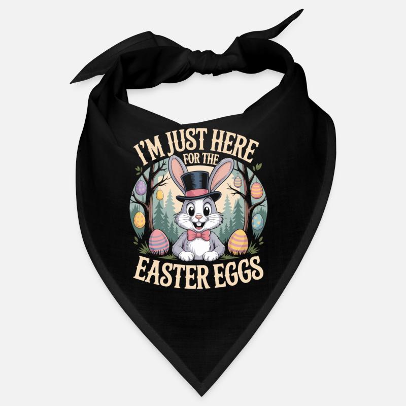 Easter Bunny T-Shirt I'm Just Here For The Easter Egg Bandana