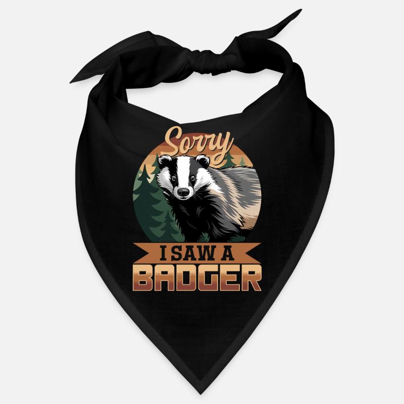 Funny Animal Badger Bandana