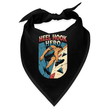 Indoor Klettern Indoorklettern Heel Hook Hero - Bandana - Schwarz - Vorne